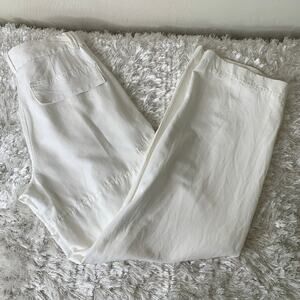 H & M White Cargo Pants Sz 4 see description